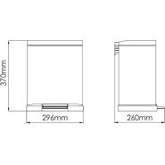 Ведро для мусора с педалью WasserKraft K-622 фото 6