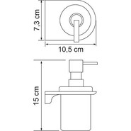 Дозатор для жидкого мыла WasserKraft Kammel K-8399WHITE, белый фото 3