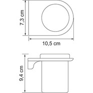 Стакан для зубных щеток WasserKraft Kammel K-8328WHITE, белый фото 3