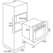 Электрический духовой шкаф Teka Maestro HLB 830 Stainless steel 41560062 (чёрное стекло) фото 3