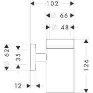Стакан для зубных щеток Hansgrohe Logis 40518000 фото 3