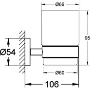 Стакан для зубных щеток Grohe Essentials 40447001 фото 3