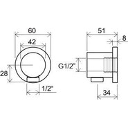 Шланговое подсоединение Ravak X07P004 фото 4