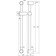 Душевая штанга Ravak 60 см X07P012 фото 5