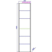 Пенал подвесной Aqwella Fargo 35 см FRG0535DB, дуб балтийский фото 4