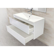 Тумба подвесная с раковиной BelBagno ALBANO-800-2C-SO-BL 80 см, Bianco Lucido, Цвет фасада: Bianco Lucido фото 3
