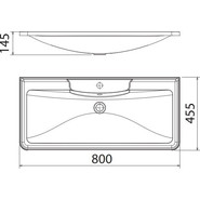 Тумба подвесная с раковиной BelBagno ALBANO-800-2C-SO-BL 80 см, Bianco Lucido, Цвет фасада: Bianco Lucido фото 5