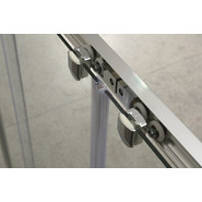 Душевая дверь BelBagno 150-180 см UNIQUE-BF-2-150/180-C-Cr, хром/прозрачное фото 2