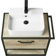 Тумба подвесная со столешницей Акватон Лофт Фабрик 65 см 1A242301LTDU0, дуб эндгрейн фото 4