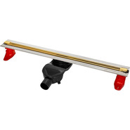 Трап Berges Wasserhaus Super Slim 80 см 092154, нержавеющая сталь, золото фото 