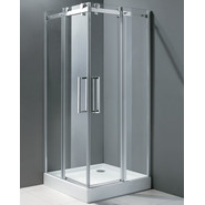 Душевое ограждение Cezares 90х90 см STYLUS-O-M-A-2-90-C-Cr (стекло 8 мм) хром/прозрачное фото 