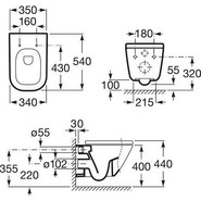Унитаз подвесной Roca Gap 346477000 фото 3