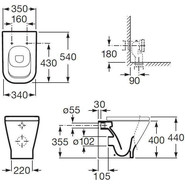 Унитаз приставной Roca Gap 347477000 фото 6
