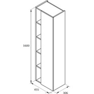 Пенал подвесной Roca Etna 45 см 857303445, дуб верона фото 5