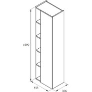 Пенал подвесной Roca Etna 45 см 857303806, белый фото 6
