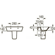 Полупьедестал Roca Gap 337471000 фото 3