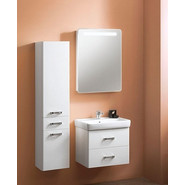 Тумба подвесная с раковиной Акватон Америна 60 см 1A1354K1AM010, белый фото 4