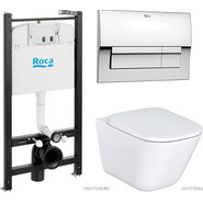 Инсталляция с подвесным унитазом Roca Gap Rimless 893104100 фото 