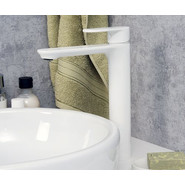 Смеситель для раковины высокий WasserKraft Mindel 8503H, белый фото 2