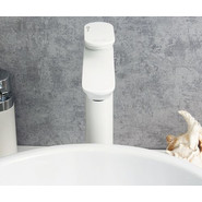 Смеситель для раковины высокий WasserKraft Mindel 8503H, белый фото 3