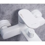 Смеситель для ванны WasserKraft Mindel 8501, белый фото 4