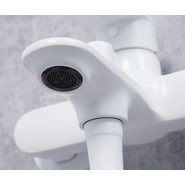 Смеситель для ванны WasserKraft Mindel 8501, белый фото 6