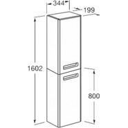Пенал подвесной ROCA The GAP 35 см левый ZRU9302739, белый фото 4