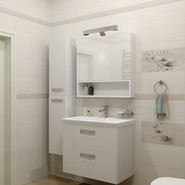 Пенал подвесной ROCA The GAP 35 см левый ZRU9302739, белый фото 3