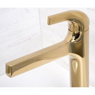 Смеситель для раковины высокий WasserKraft Sauer 7103H, золото фото 3