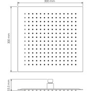 Верхний душ WasserKraft Abens A162, черный фото 2