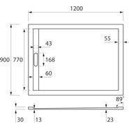 Мраморный поддон Cezares TRAY-AS-AH-120/90-30-W 120х90 см фото 4