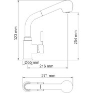 Смеситель для кухни WasserKraft A8247, темная бронза фото 4