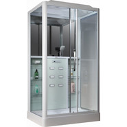 Гидробокс LORANTO CS 127 R 90х120х215, белый/прозрачное фото 