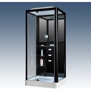 Гидробокс Loranto Selak CS 126-3A L 100х90х215, чёрный/прозрачное фото 