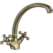 Смеситель для кухни Haiba HB4219-4, бронза фото 