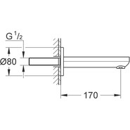 Излив для ванны Grohe Eurosmart Cosmopolitan 13261000 фото 2