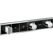 Смеситель для душа с термостатом Hansgrohe RainSelect 15355600, черный/хром фото 