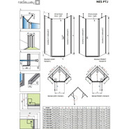 Душевое ограждение Radaway Nes Black PTJ 100х90 см L, черный/прозрачное фото 5