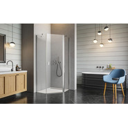 Душевое ограждение Radaway Nes PTJ 100х90 см R, хром/прозрачное фото 2