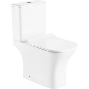 Унитаз-компакт безободковый Mirsant Smart с крышкой микролифт фото 