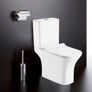 Унитаз-компакт безободковый Mirsant Smart с крышкой микролифт фото 2