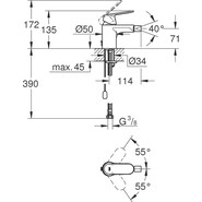 Смеситель для биде Grohe Eurosmart Cosmopolitan 32840000 фото 2