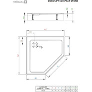 Поддон акриловый Radaway Doros PT Compact Stone White 90х90 см SDRPTP9090-05-04S фото 3