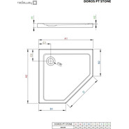 Поддон акриловый Radaway Doros PT Stone White 90х90 см SDRPT9090-01-04S фото 3