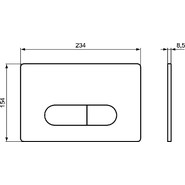 Кнопка смыва Ideal Standard Oleas M1 R0115AC, белый фото 2