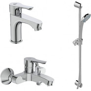 Набор смесителей 3 в 1 для ванны с коротким изливом Ideal Standard Alpha BD004AA фото 