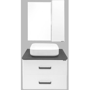 Тумба подвесная с раковиной Comforty Амстердам 75 см, белый фото 3