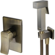 Набор для гигиенического душа WasserKraft Exter A01652, светлая бронза фото 