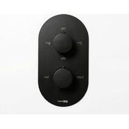 Смеситель для ванны с термостатом WasserKraft Elbe 7444, чёрный фото 2