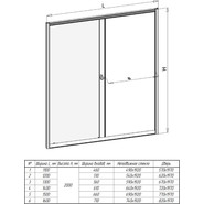Душевая дверь Радомир Вита 140 см, белый/матовое фото 2